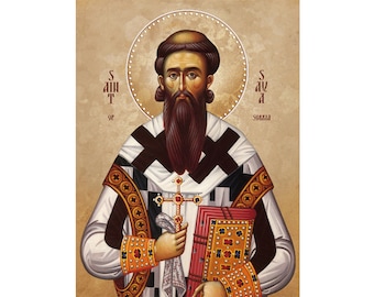 Saint Sava of Serbia Icon, Orthodox Monk, Christian gift