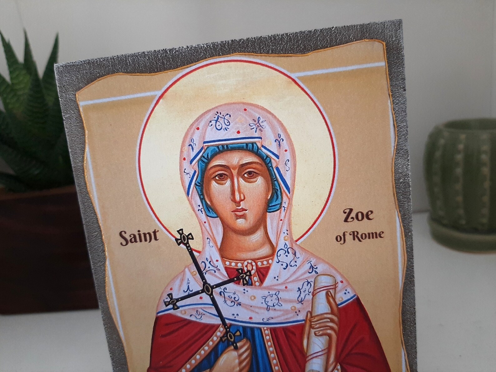 Saint Zoe of Rome Saint Zoe Catholic Icon Catholic Art Etsy