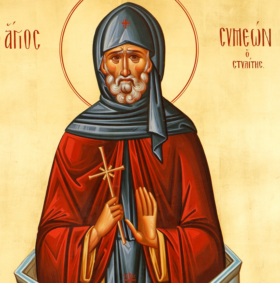 Saint Simeon Stylites Saint Symeon the Stylite Orthodox Icon Etsy