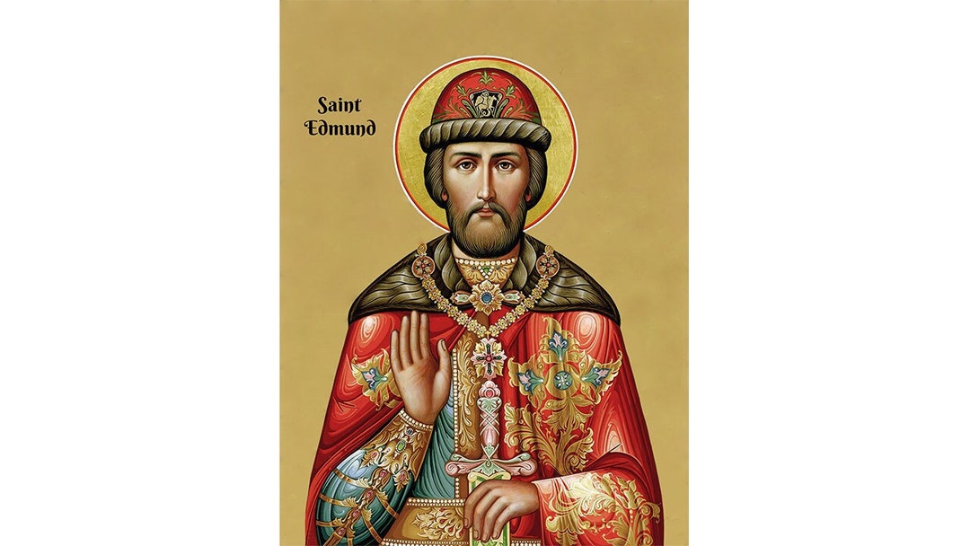 Saint Edmund the Martyr, Saint Edmund Prayer Icon, St Edmund of East