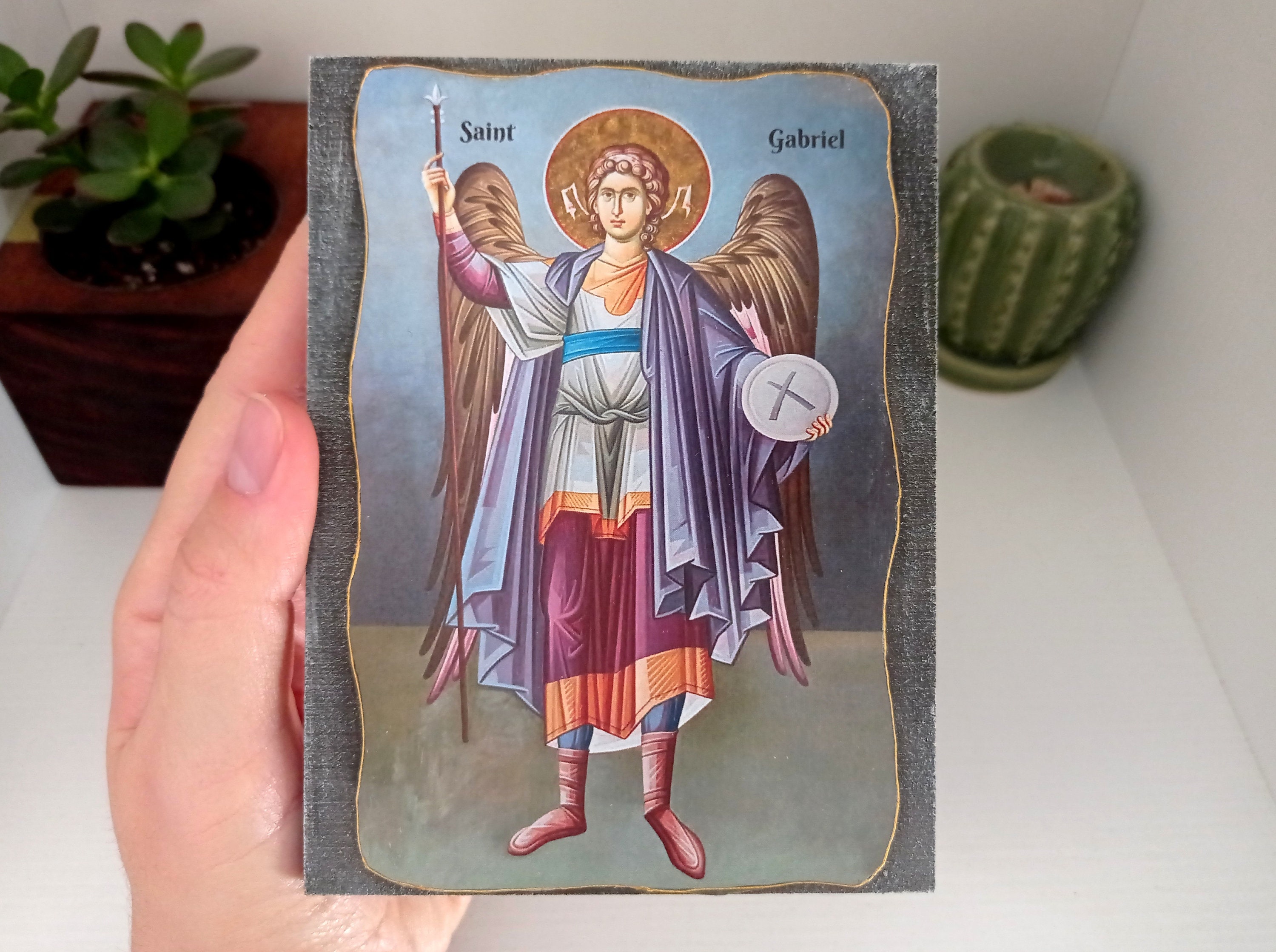 Archangel Gabriel, Saint Gabriel Icon, Gabriel the Archangel, Man of ...