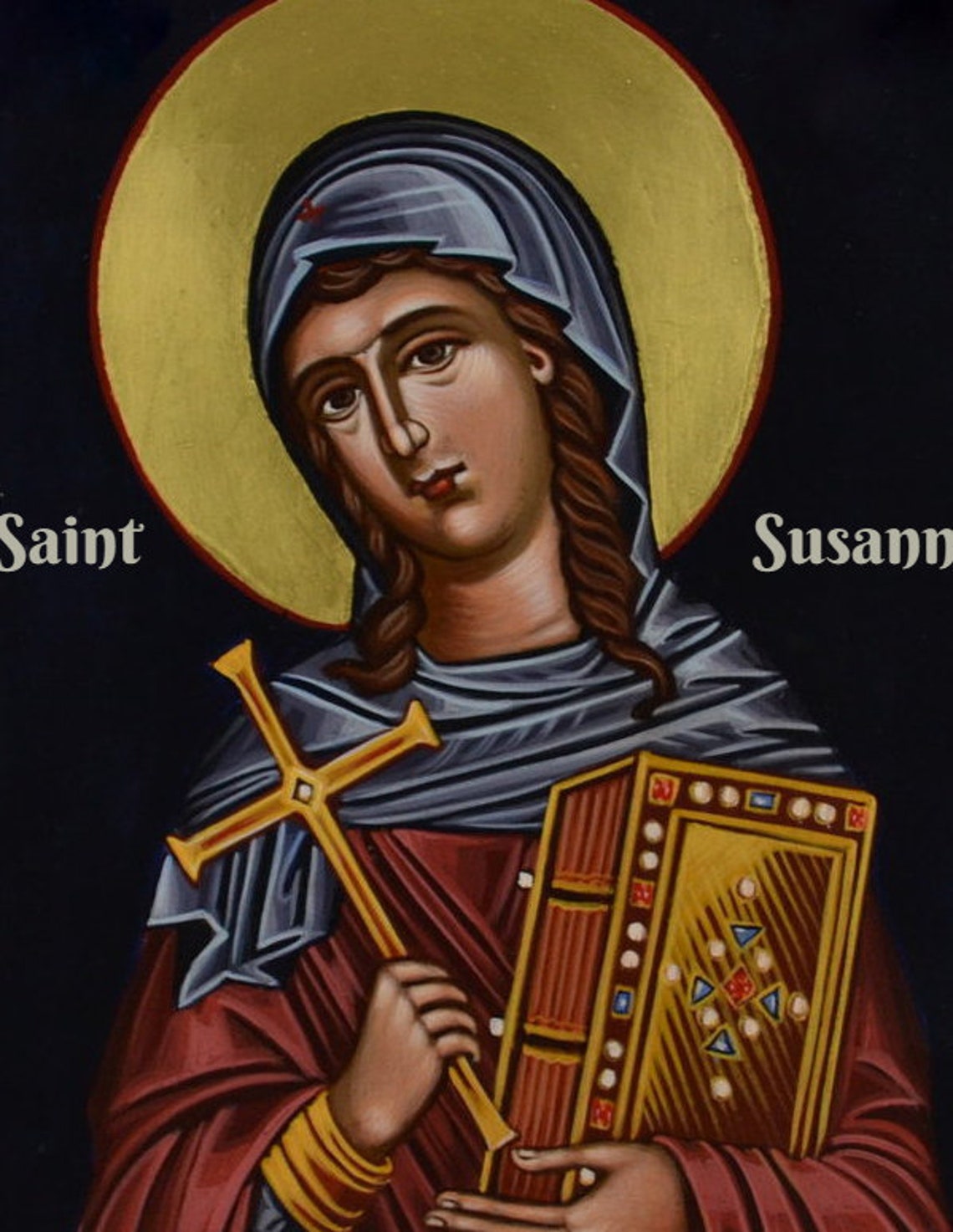 Saint Susanna of Rome Icon Oriental Orthodoxy Art Christian Etsy