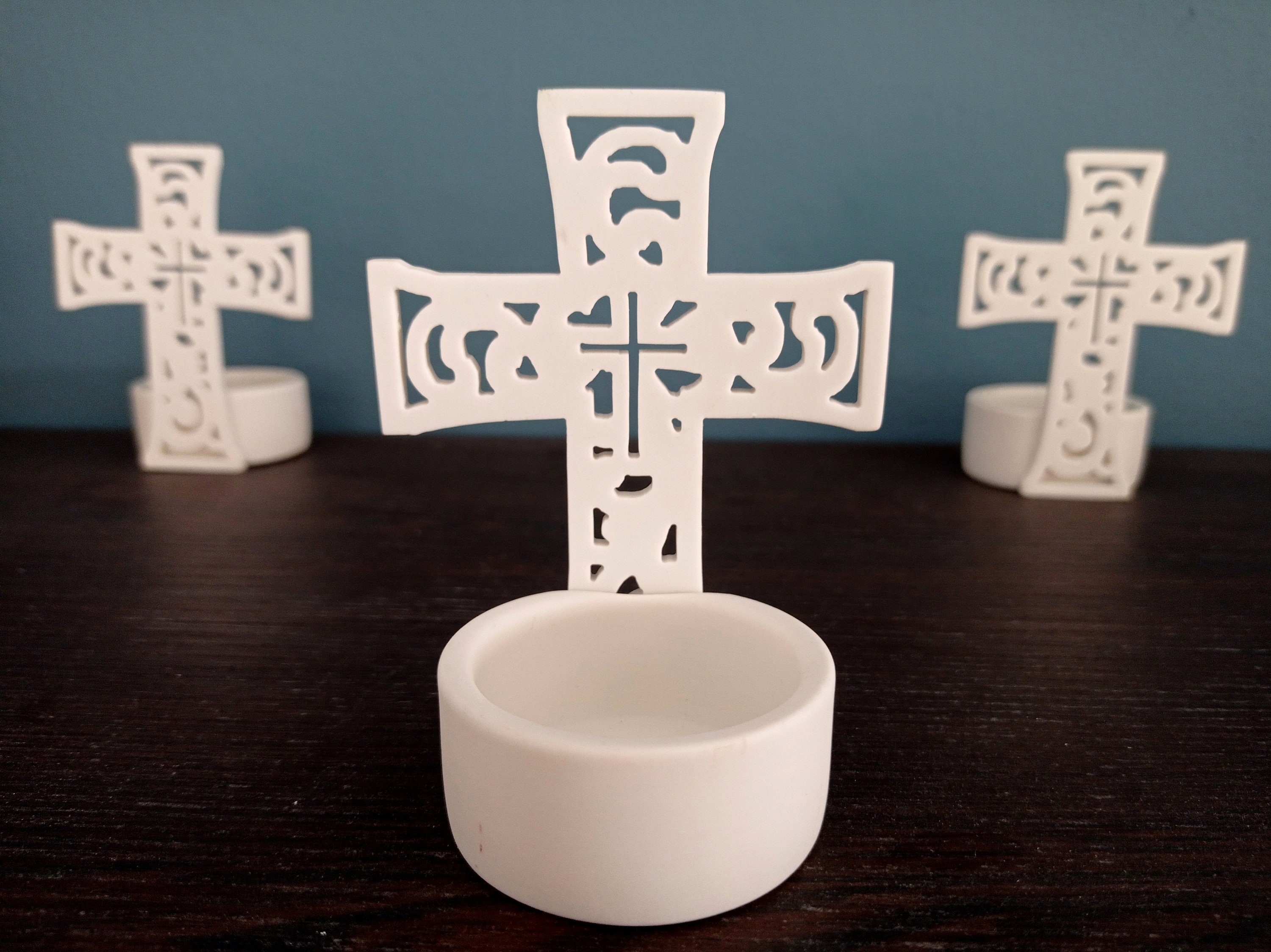 Cross Candle Holder Cross Candle Stand Sconce Religious Etsy