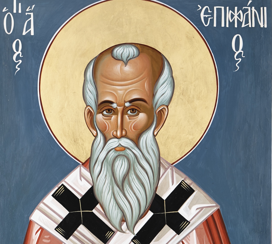 Saint Epiphanius Orthodox Icon St Epiphanius of Cyprus Saint Etsy
