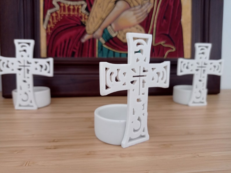 Cross Candle Holder Cross Candle Stand Sconce Religious Etsy