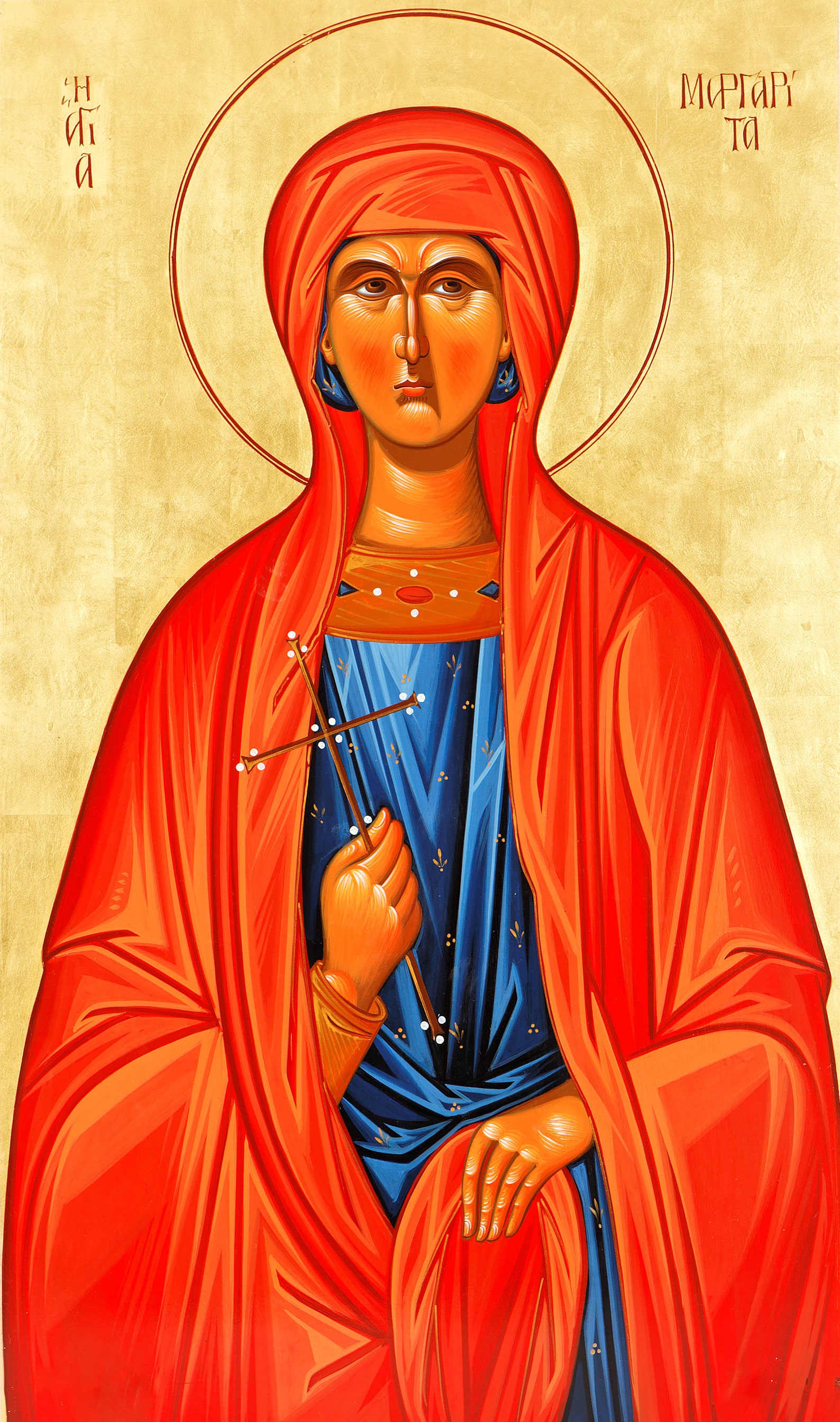 Saint Margaret of Antioch Orthodox Icon Saint Margaret the Etsy