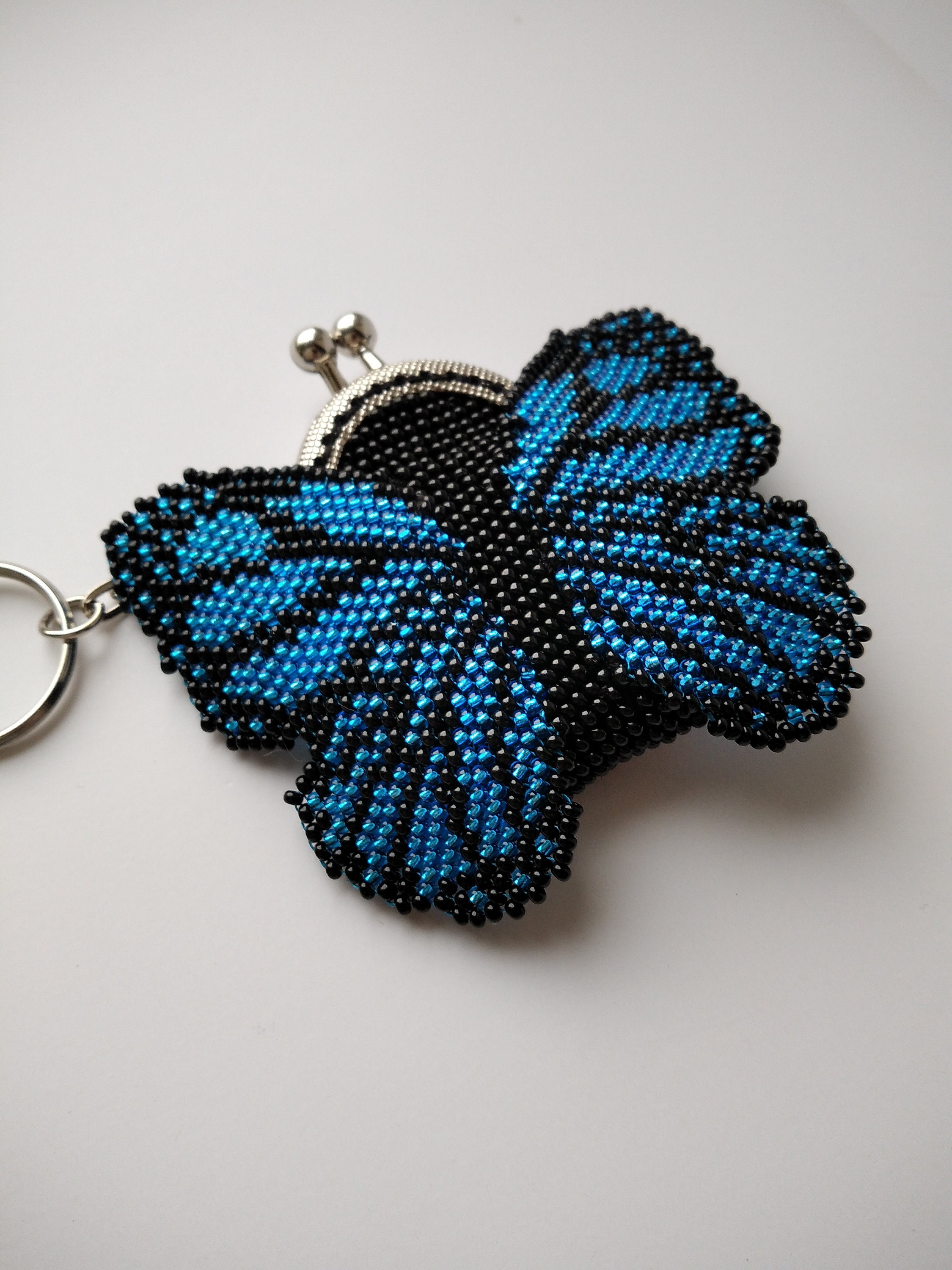 TIANA Y2K Beaded Sequined Butterfly Bag Crossbody Zip Top