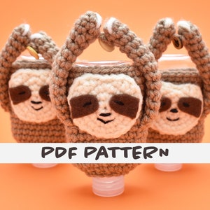 Hanging Sloth Hand Sanitizer Holder PDF Pattern