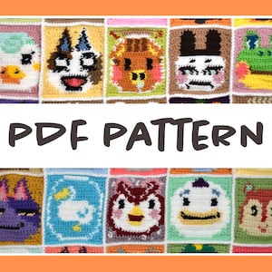 Animal Crossing Crochet Blanket Pattern Pack 9