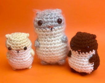 Cute Hamster Amigurumi - Ready to Ship!