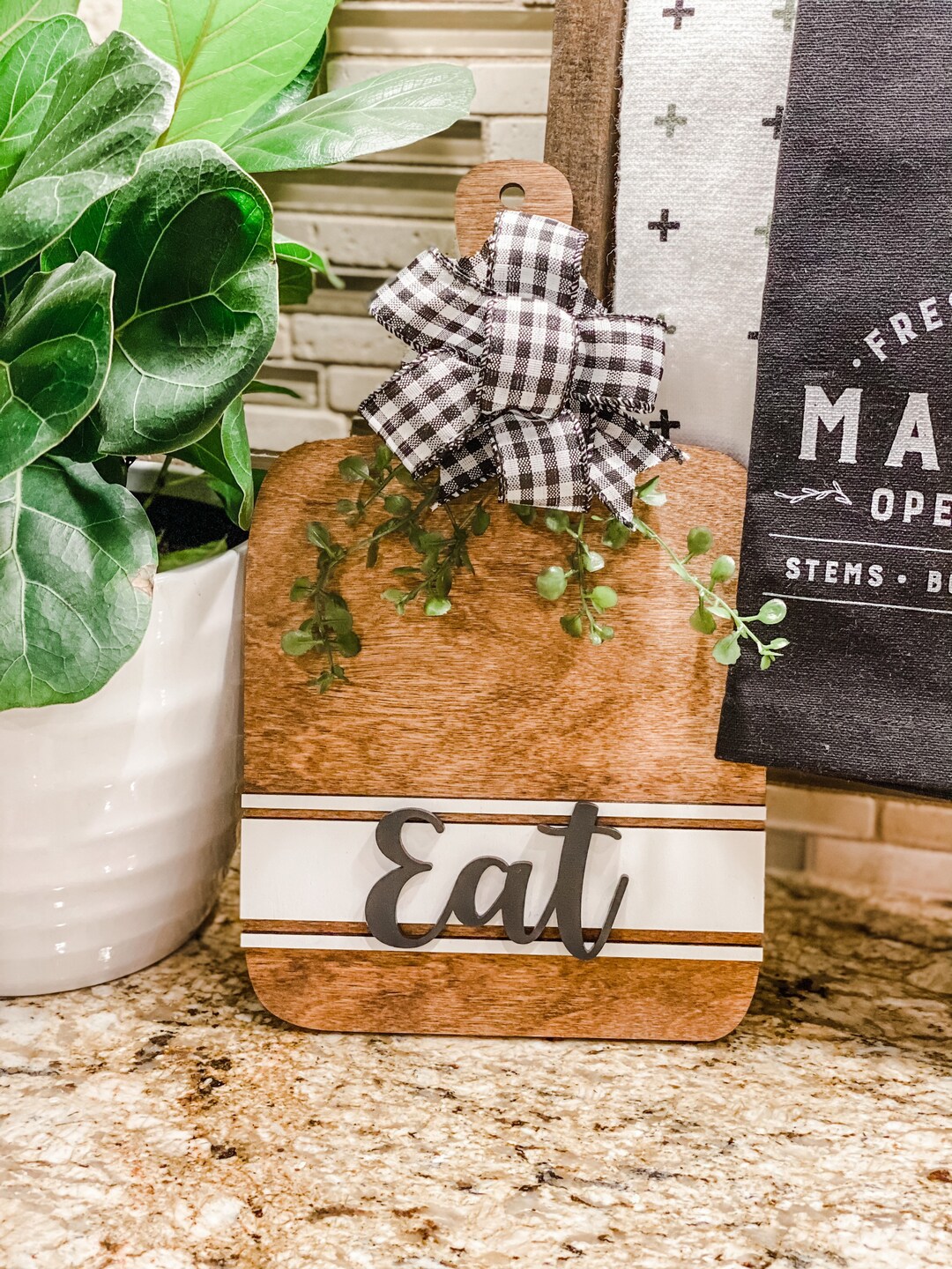 Faux Eat Cutting Board, Farmhouse Cutting Board, Faux Cutting Board