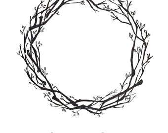 fingerprint wreath etsy
