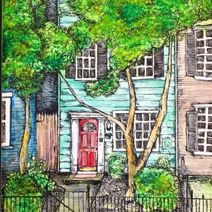 Custom house portrait, house painting, painting from photograph, beach house painting, cabin painting, great gift for any occasion!
