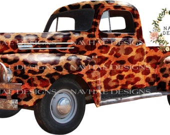 Animal Print Truck PNG