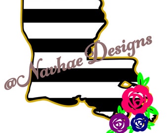 Louisiana Blume SVG