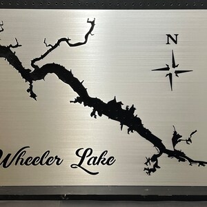 Wheeler Lake aangepaste kaart