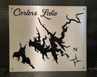 Carters Lake Custom Map