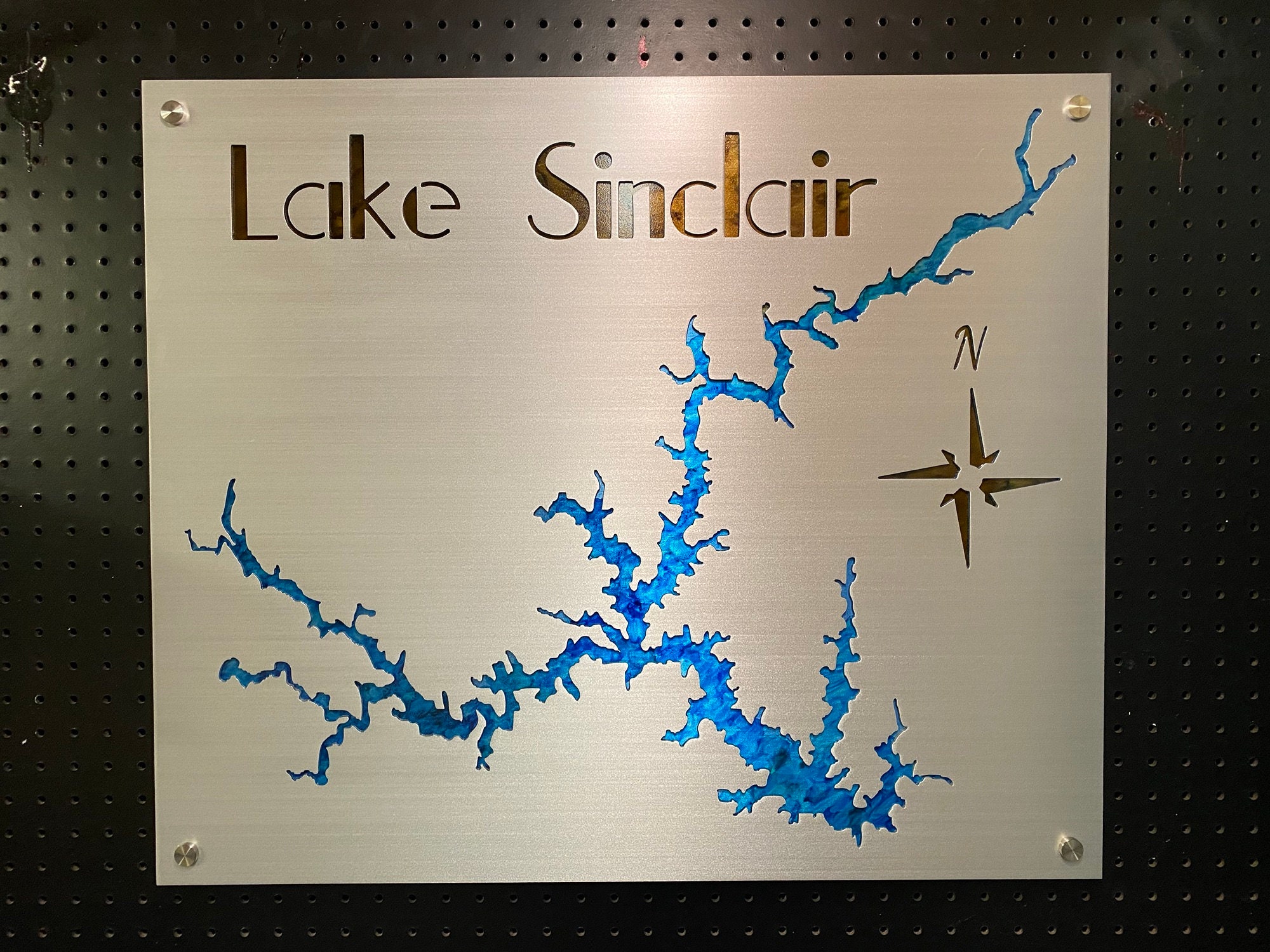 Lake Sinclair Custom Map - Etsy