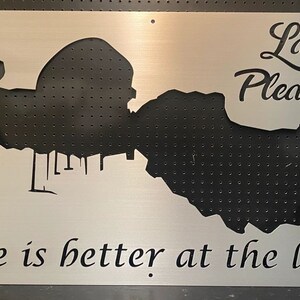 Lake Pleasant Metal Lake Map