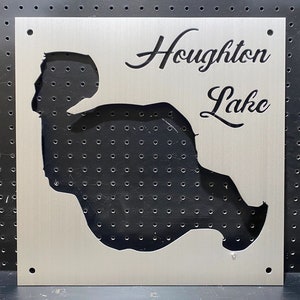 Houghton Lake Metal Lake Map