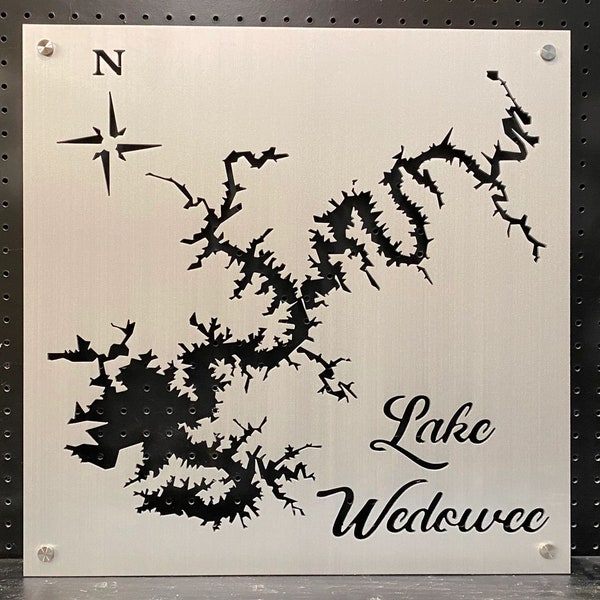 Wedowee Lake Map Etsy