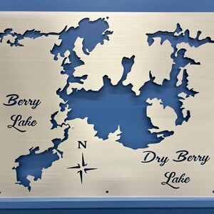 Carte personnalisée de Dry Berry Lake