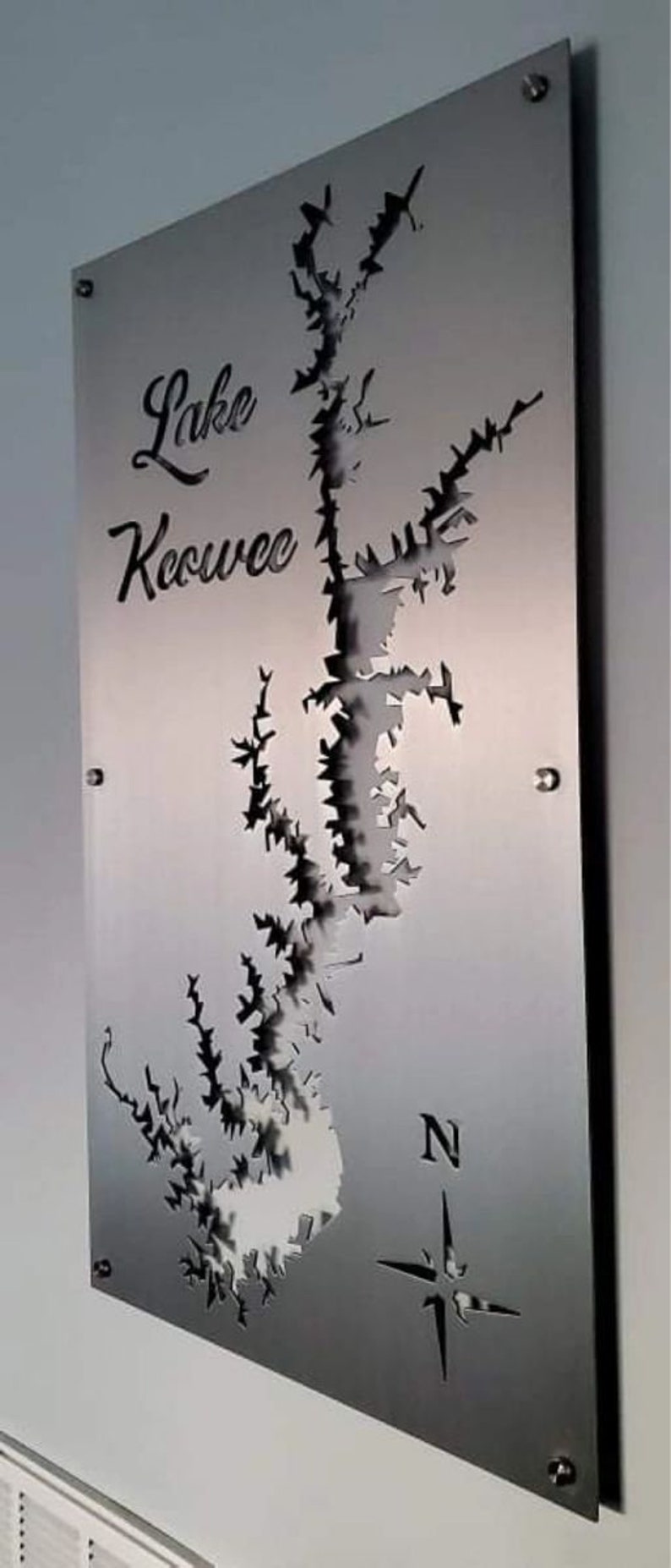 Table Rock Lake Metal Lake Map Etsy