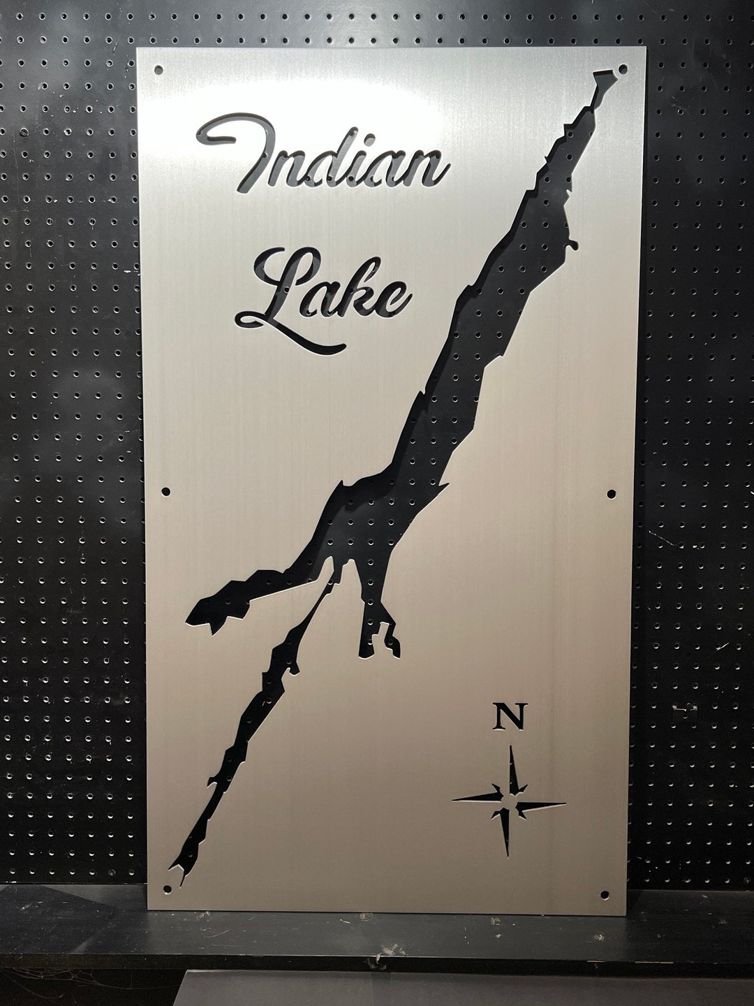 Indian Lake Custom Map - Etsy