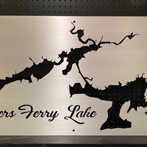Greers Ferry Lake Metal Lake Map
