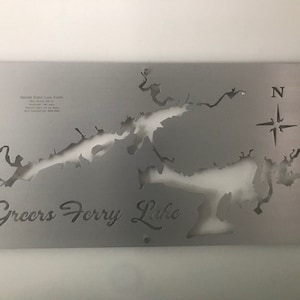 Greers Ferry Lake Custom Map