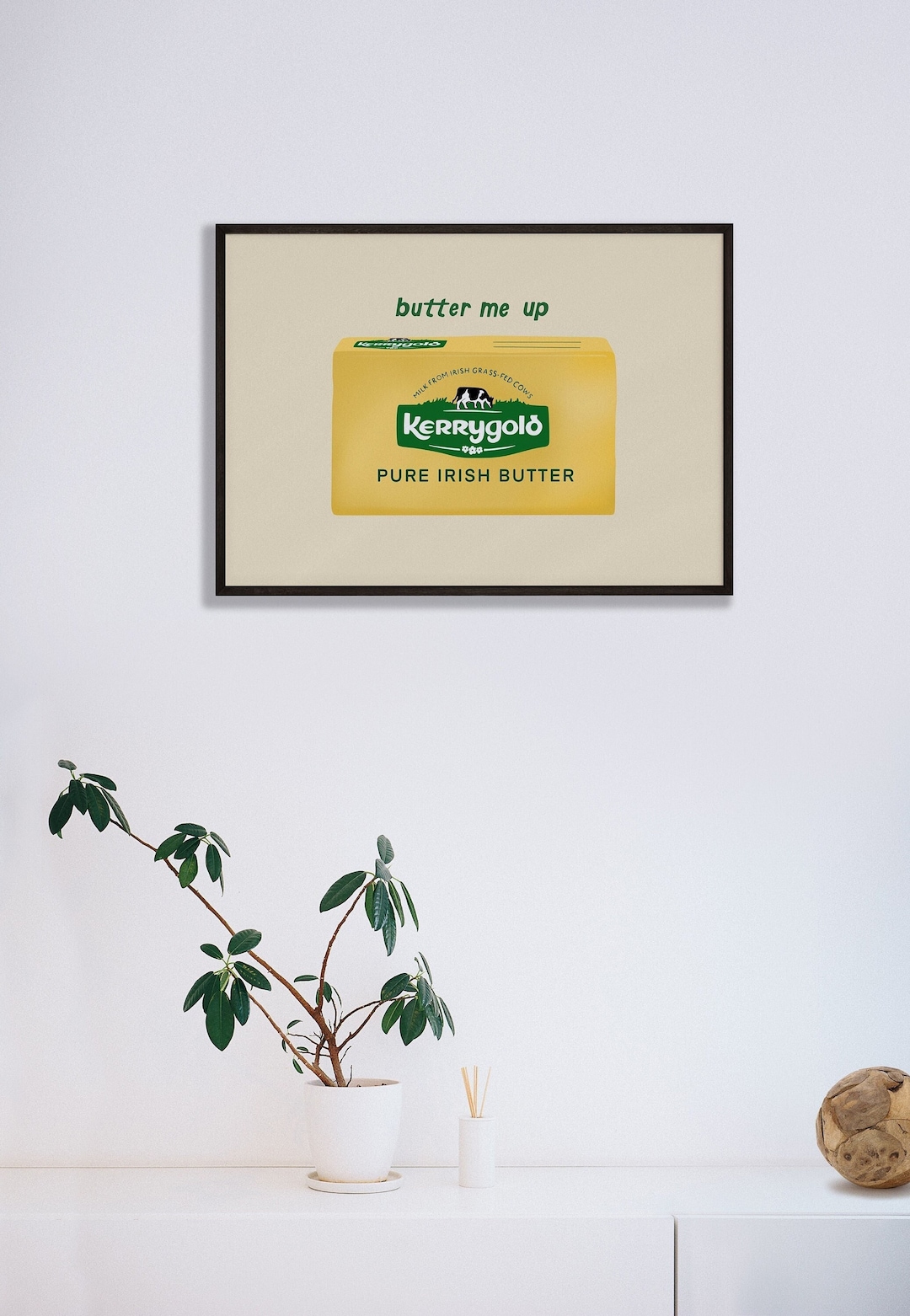 Irish Butter Illustration Print, Food Art, Kerrygold Butter Print ...