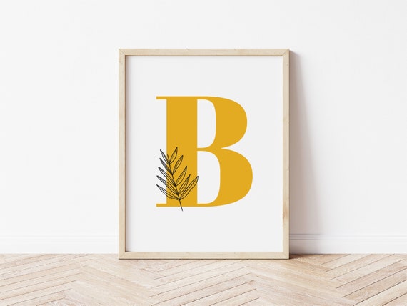 letter b printable alphabet letter b initial letter print etsy