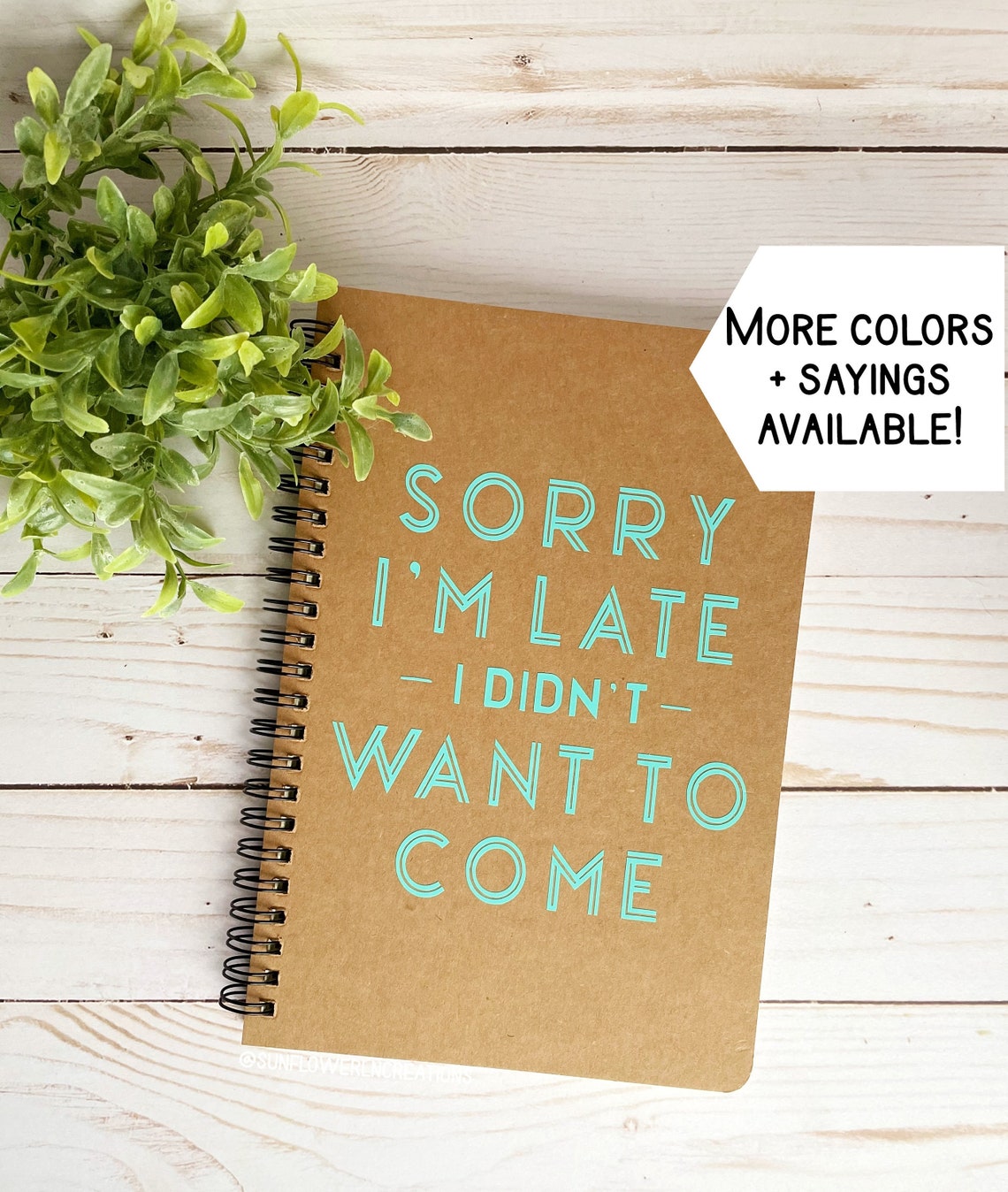 Spiral Funny Personalized Lined Journal Notebook with Funny Etsy