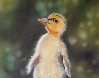 Art Print "Duckling" Painting Bird ~ Fine Art Print ~