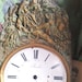 Incredible Antique Clock Face, Stamped Brass Trim, Harvesting Wheat ...
