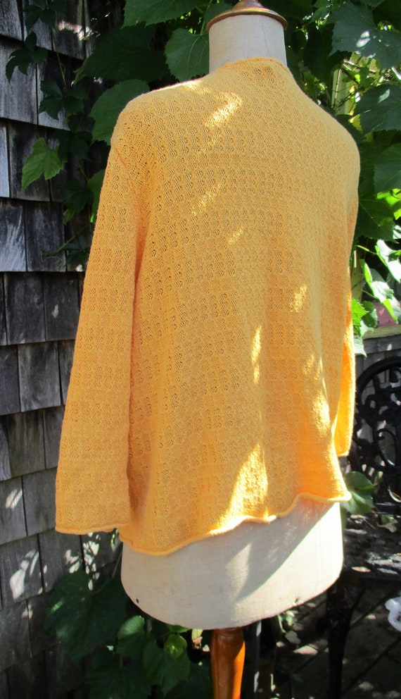 cotton cardigan,deep buttery yellow, Coldwater Cr… - image 4