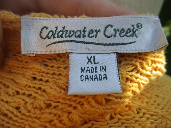 cotton cardigan,deep buttery yellow, Coldwater Cr… - image 6