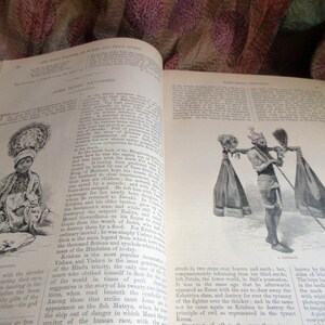 May include: A black and white illustration of a person wearing a headdress and holding a plate of food. The person is sitting on the ground. The illustration is from a book about Hindu deities.