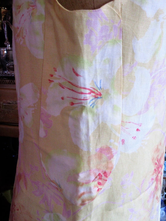 summer sleeveless dress, linen blend, Harve Berna… - image 6