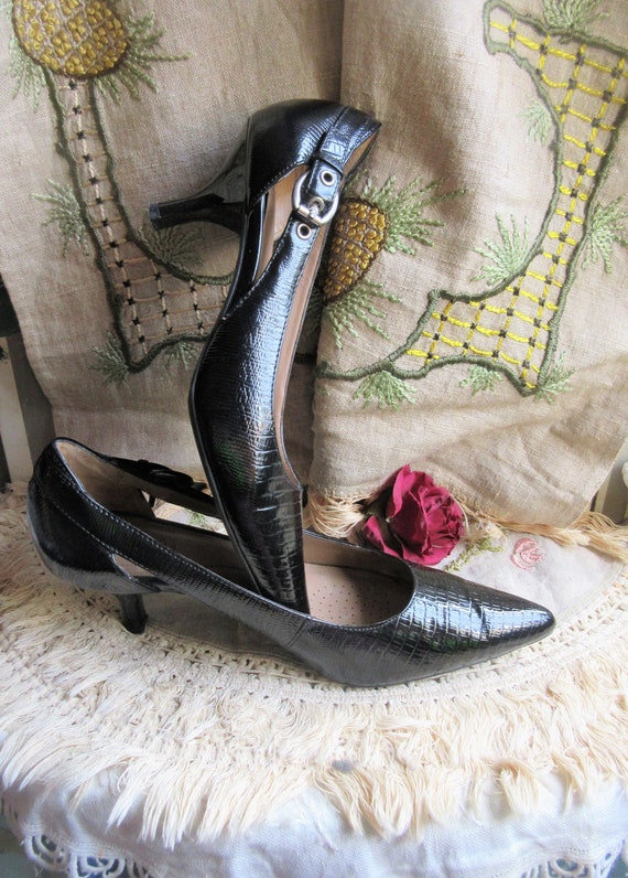 Amazon.com | RICKY SARKANY | Leather Black Heels for Women - Size 5 | Black  Pumps - Stiletto Heels for Women - Platform Heels - Dress Shoes for Women - High  Heels