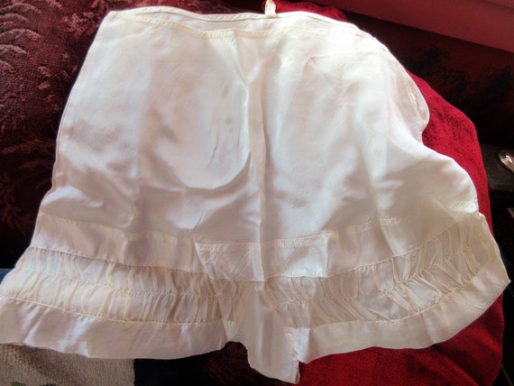 silk crepe tap shorts, ruched silk chiffon insert… - image 7