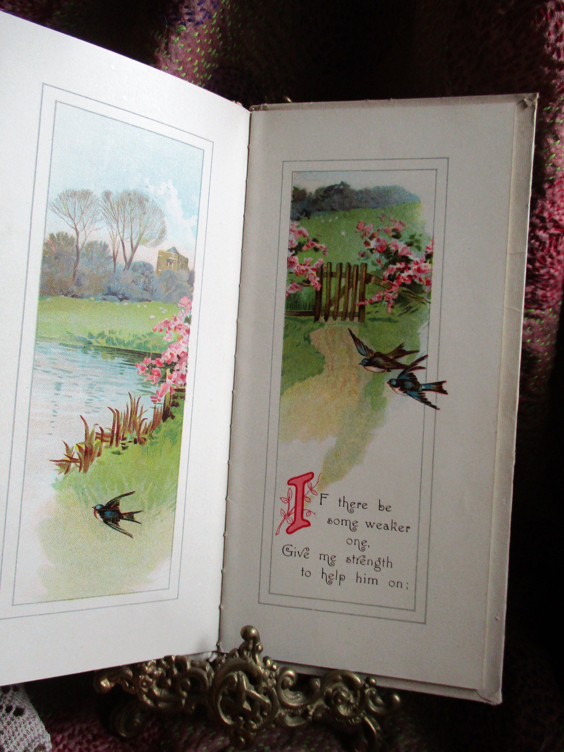 Small Victorian Booklet, MY Prayer by Whittier, Beautifully Illustrated ...