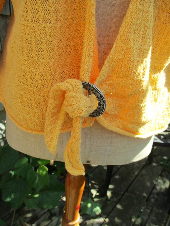 cotton cardigan,deep buttery yellow, Coldwater Cr… - image 3