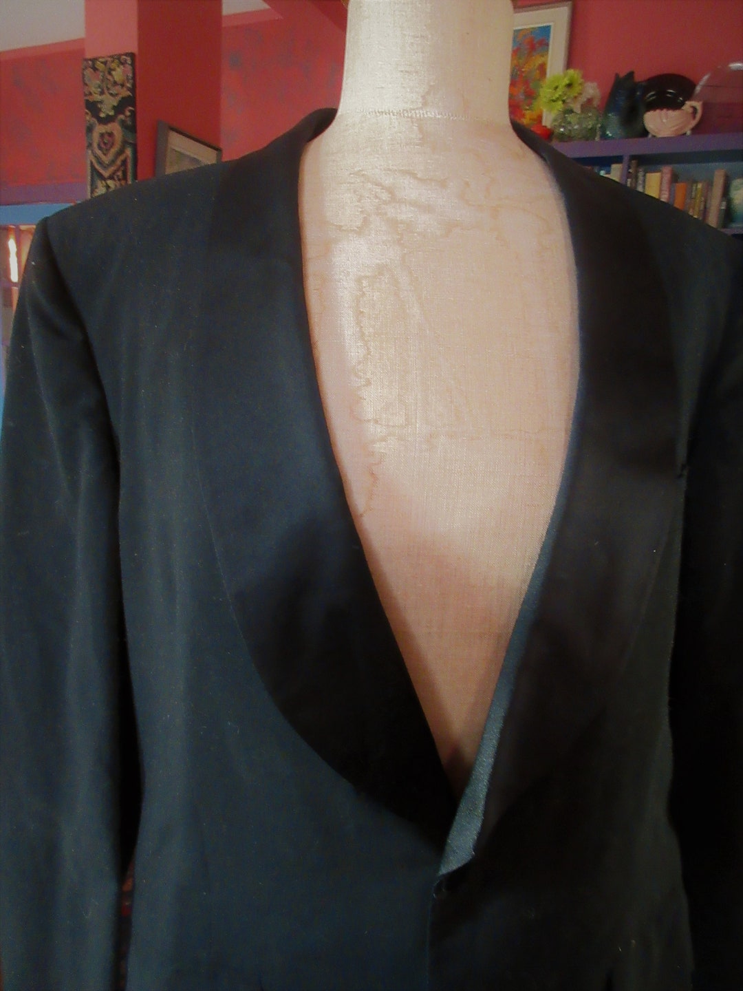 Beautiful Wool Challis Tuxedo Jacket, With Silk Trim, Quality Tailoring ...