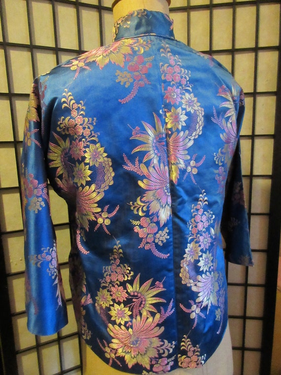 1930's silk brocade chinese style pajamas, loungi… - image 8