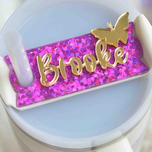Wicked Target e Stanley collaborano con targhette per coperchi Glinda Elphaba Accessori per tazze Etichetta personalizzata per bicchiere, 40 30 20 Butterfly