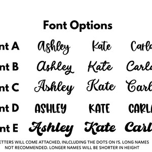 a set of different font and numbers