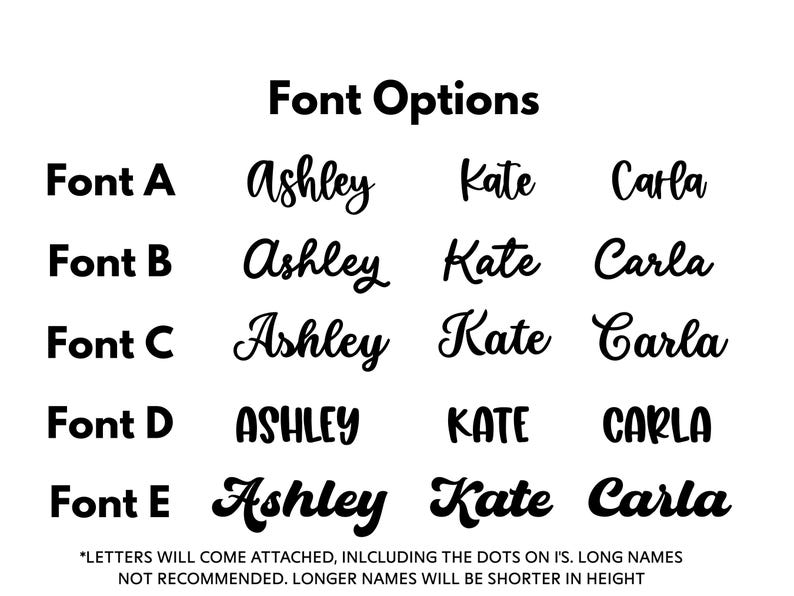 a set of different font and numbers