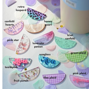 Placa con nombre Owala Freesip, nombre personalizado con brillo, colores sólidos, 16/19/24/32/40 oz. Accesorio personalizado para botella de agua Owala. Etiqueta de nombre para la vuelta al cole.