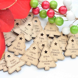 Christmas Activity Tokens/ Advent Calendar Tokens/ Stocking Filler Ideas/ Custom Tokens/ Kid's Holiday/ ActivitiesCustom/ Holiday Coupons